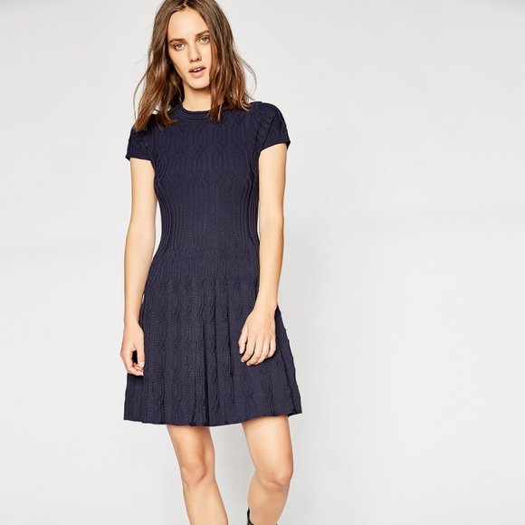 The Kooples Dresses & Skirts - The Kooples Jacquard Knit Dress In BLACK
